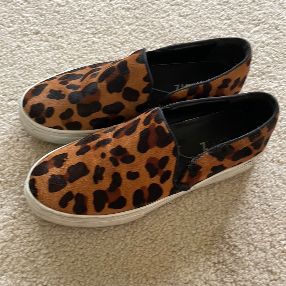 SCHUTZ pony haired slip on Vans style sneakers 9 1/2
